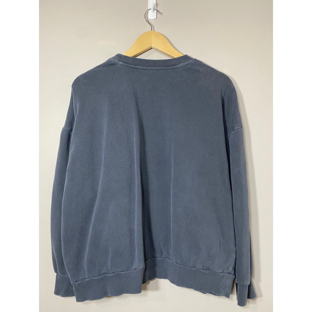 Z Supply Nautical Graphic Print‎ Sweatshirt Blue Gray Oversized Crewneck MEDIUM - Picture 3 of 5